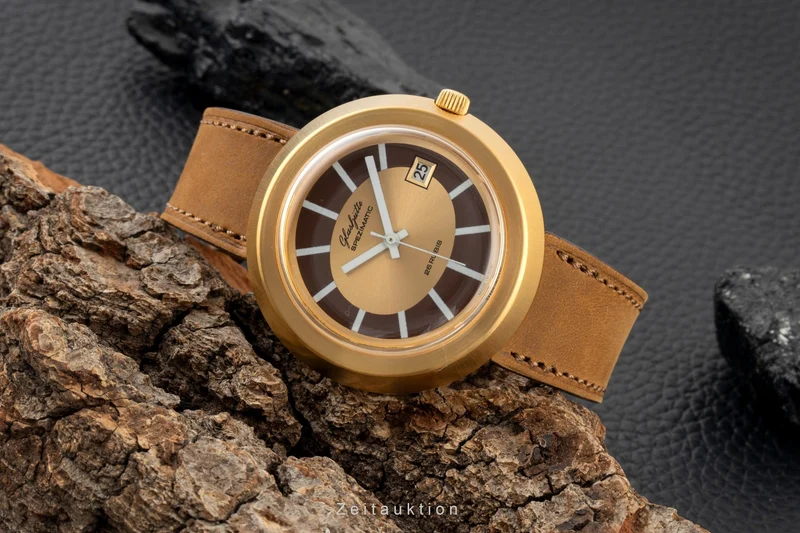 Glashütte Spezimatic gilt-brass automatic men's watch Vintage [2603182]