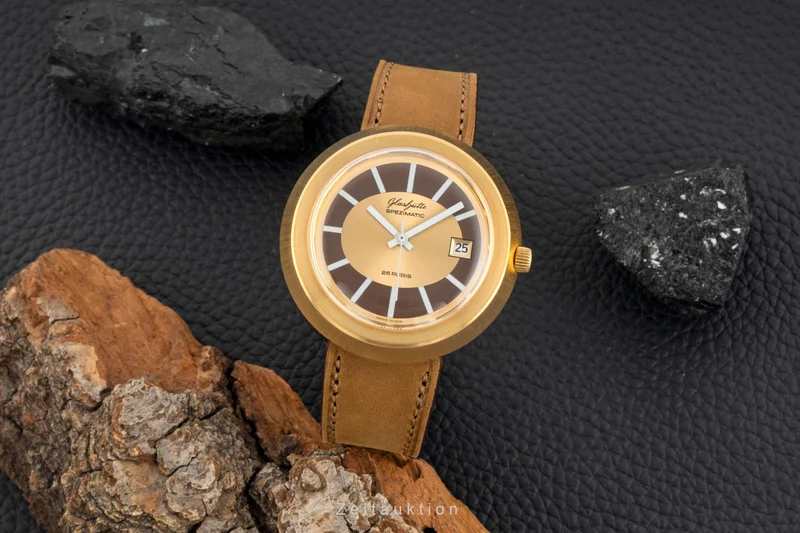 Glashütte Spezimatic gilt-brass automatic men's watch Vintage [2603182]