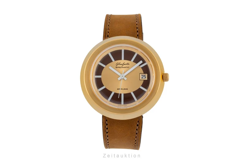 Glashütte Spezimatic gilt-brass automatic men's watch Vintage [2603182]