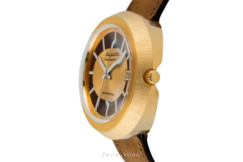 Glashütte Spezimatic gilt-brass automatic men's watch Vintage [2603182]
