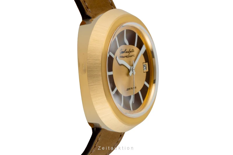 Glashütte Spezimatic gilt-brass automatic men's watch Vintage [2603182]