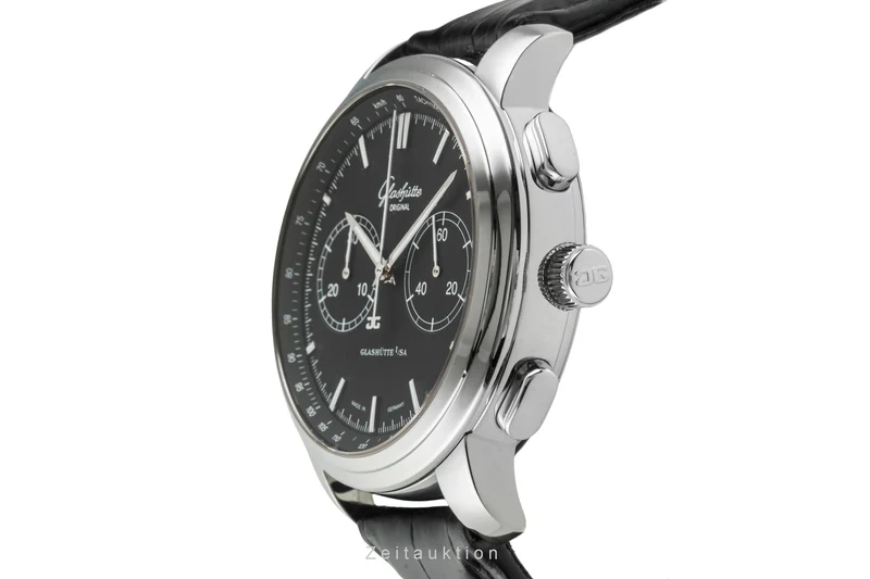 Glashütte Senator chronograph steel automatic men's watch 1-39-34-20-42-04 [2603409]