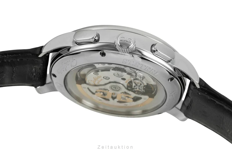 Glashütte Senator chronograph steel automatic men's watch 1-39-34-20-42-04 [2603409]