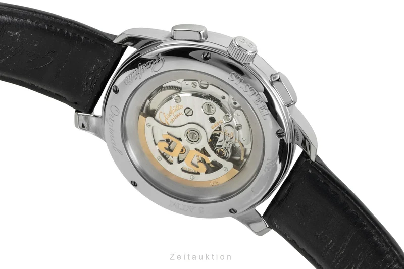 Glashütte Senator chronograph steel automatic men's watch 1-39-34-20-42-04 [2603409]