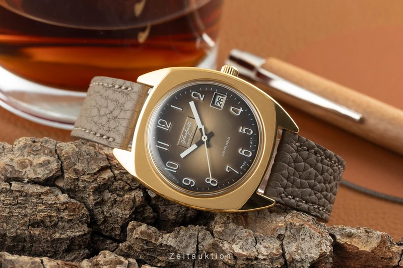 Glashütte Spezimatic gilt-brass automatic men's watch Vintage [2602521]