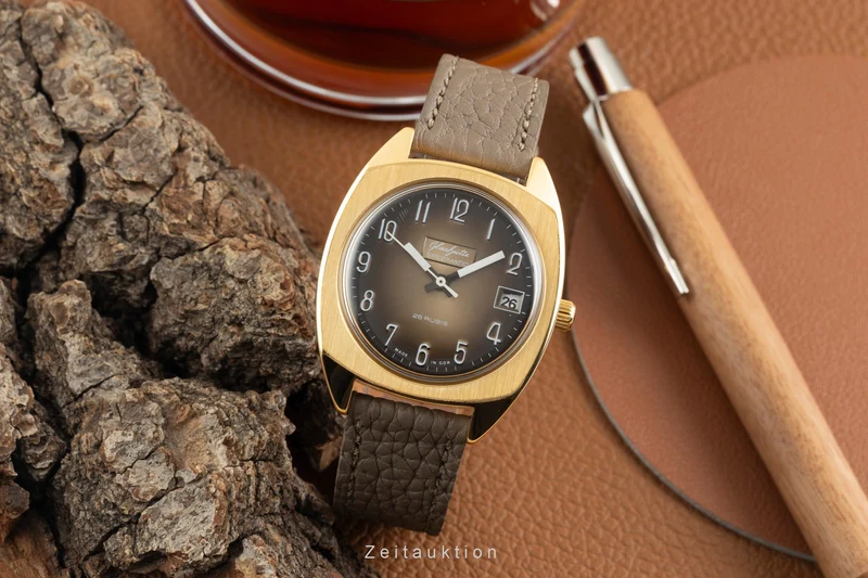 Glashütte Spezimatic gilt-brass automatic men's watch Vintage [2602521]