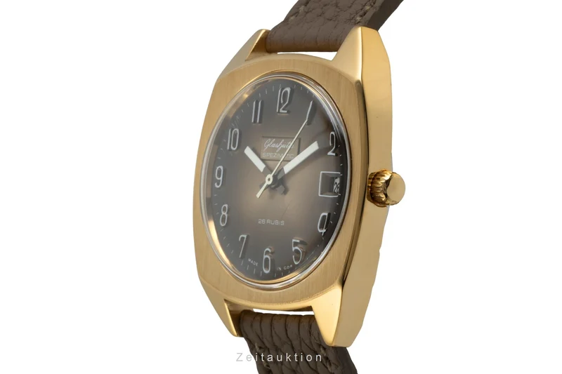 Glashütte Spezimatic gilt-brass automatic men's watch Vintage [2602521]