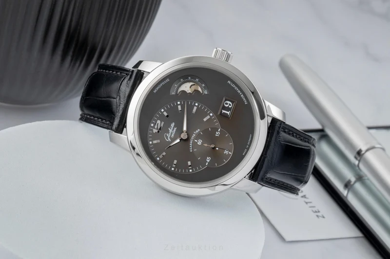 Glashütte PanoMaticLunar steel automatic men's watch 90-02-36-12-05 [2603360]