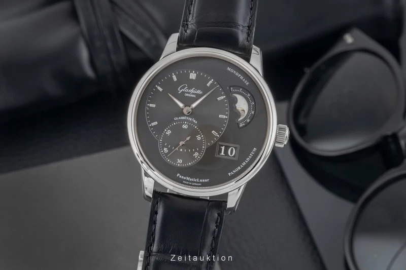 Glashütte PanoMaticLunar steel automatic men's watch 1-90-02-43-32-05 [2603004]