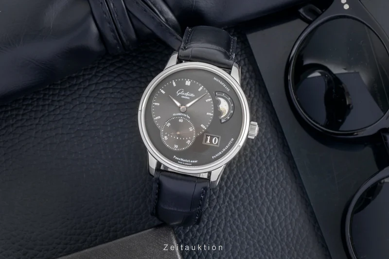 Glashütte PanoMaticLunar steel automatic men's watch 1-90-02-43-32-05 [2603004]
