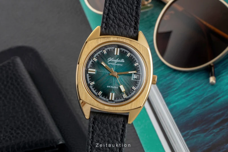 Glashütte Spezimatic gilt-brass automatic men's watch Vintage [2602580]