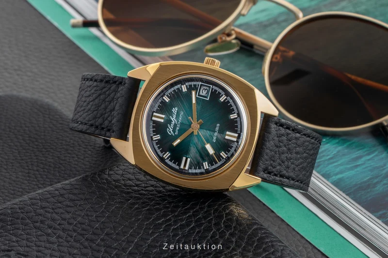 Glashütte Spezimatic gilt-brass automatic men's watch Vintage [2602580]