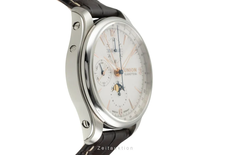 Union Glashütte Belisar chronograph steel automatic men's watch D014.425.16.017.01 LP: 3600EUR [2602979]