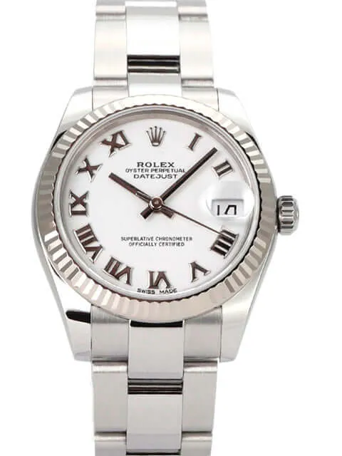 Rolex Datejust 31 178274 Weiss Römisch