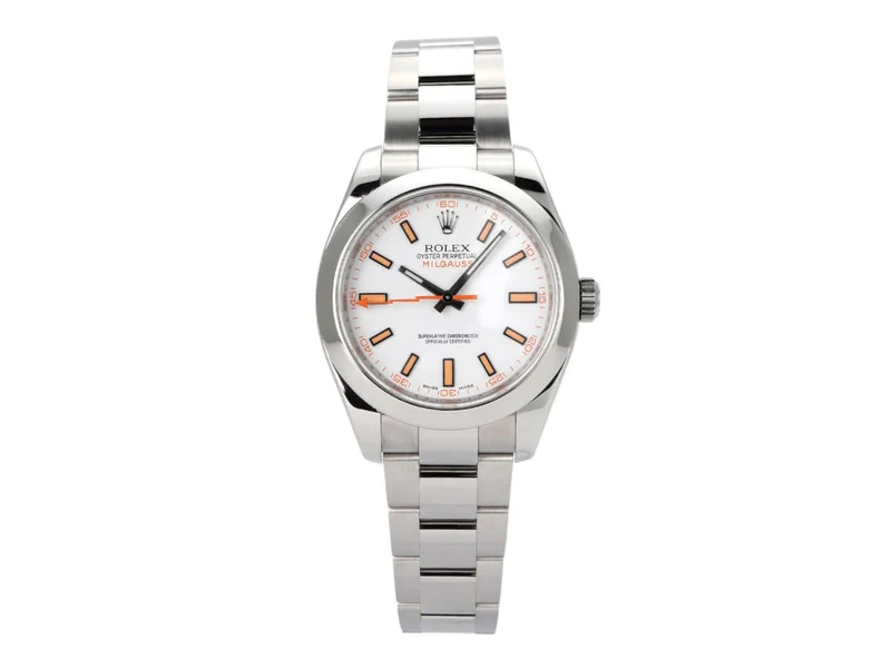 Rolex Milgauss 116400 weißes Zifferblatt