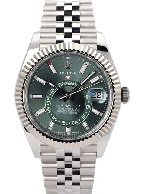 Rolex Sky-Dweller 336934 Mintgrün Jubile-Band