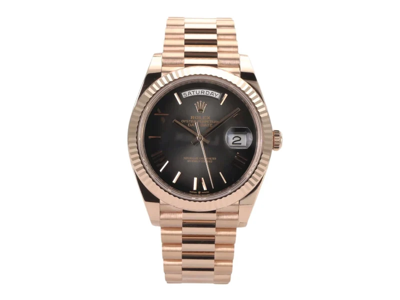 Rolex Day-Date 40 Everose-Gold 228235 Schiefergrau ombré