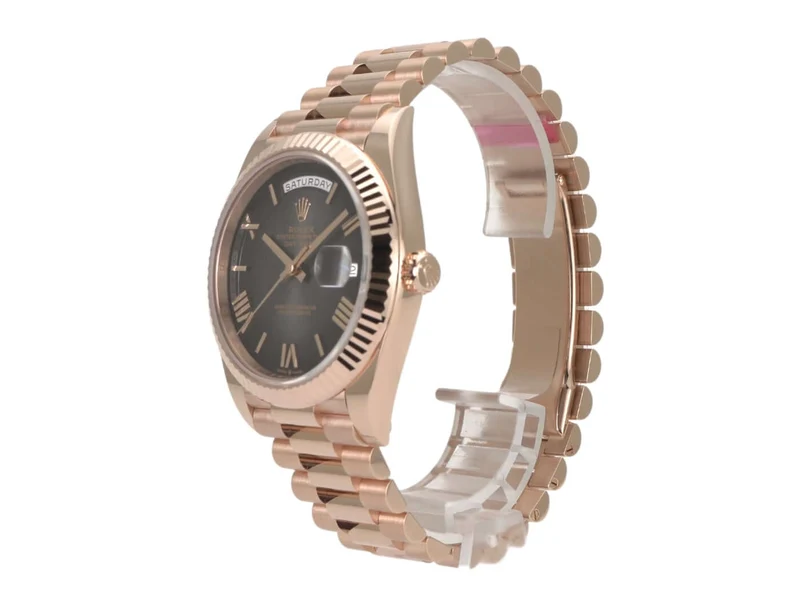 Rolex Day-Date 40 Everose-Gold 228235 Schiefergrau ombré