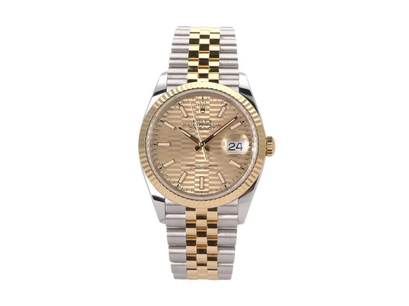 Rolex Datejust 36 126233 Golden Riffel Jubile-Band