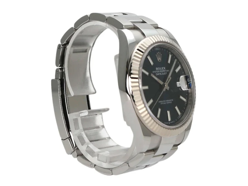 Rolex Datejust 41 Edelstahl Weißgold 126334 Blau