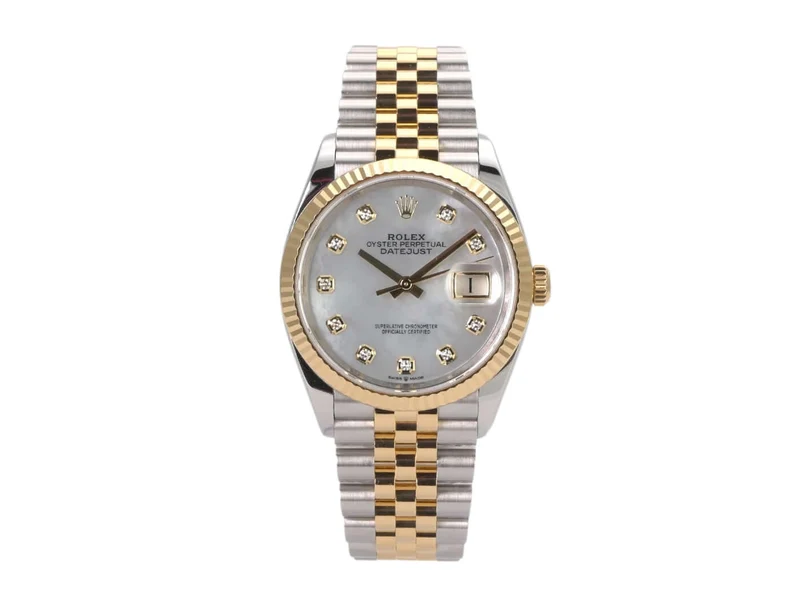 Rolex Datejust 36 126233 Perlmutt Diamant Jubile-Band
