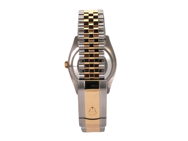 Rolex Datejust 36 Oystersteel Gelbgold 126233 Golden Palmenmuster Jubile-Band