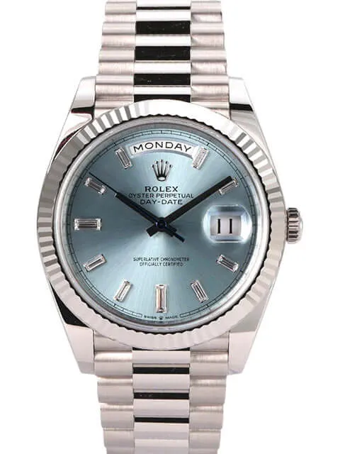 Rolex Day-Date 40 Platin 228236 Eisblau Diamant