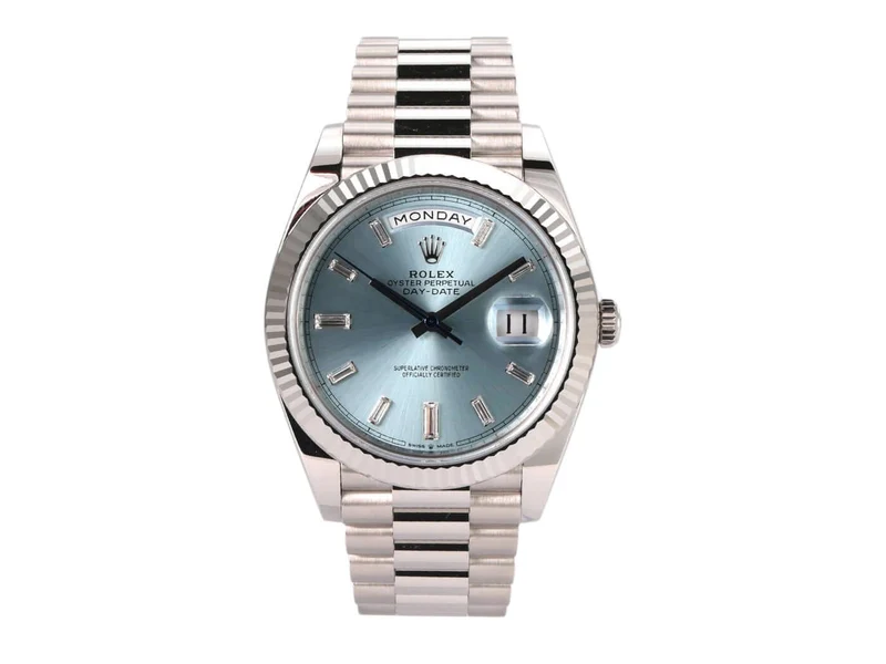Rolex Day-Date 40 Platin 228236 Eisblau Diamant