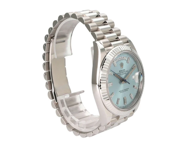 Rolex Day-Date 40 Platin 228236 Eisblau Diamant