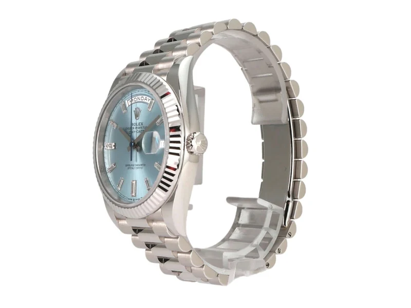 Rolex Day-Date 40 Platin 228236 Eisblau Diamant