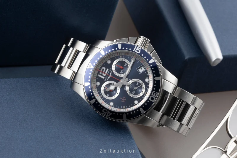 Longines Hydro Conquest chronograph steel quartz men's watch L3.743.4.96.6 [2603476]