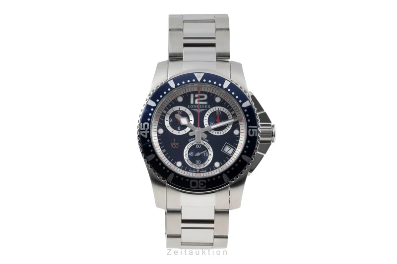 Longines Hydro Conquest chronograph steel quartz men's watch L3.743.4.96.6 [2603476]