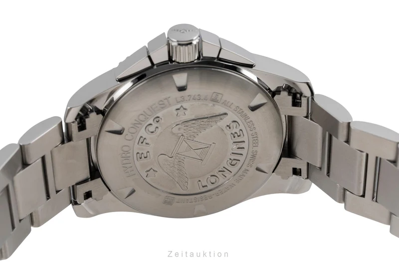 Longines Hydro Conquest chronograph steel quartz men's watch L3.743.4.96.6 [2603476]
