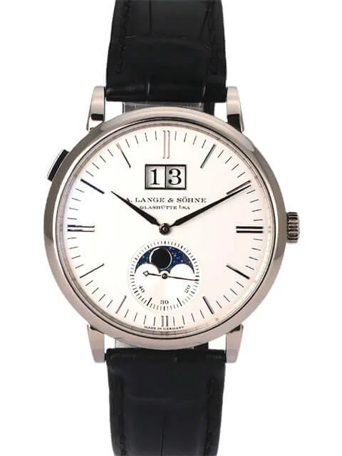 A. Lange & Söhne Saxonia Mondphase Weißgold 384.026