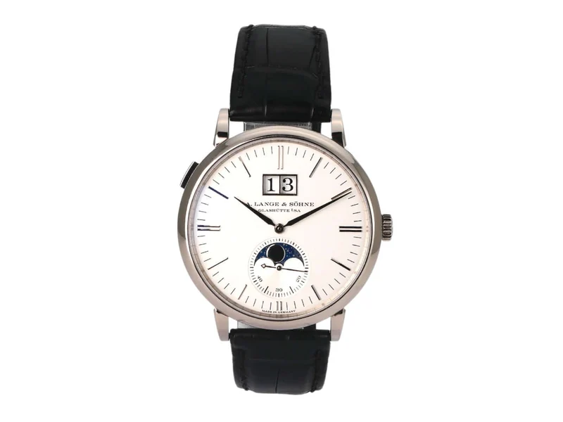 A. Lange & Söhne Saxonia Mondphase Weißgold 384.026