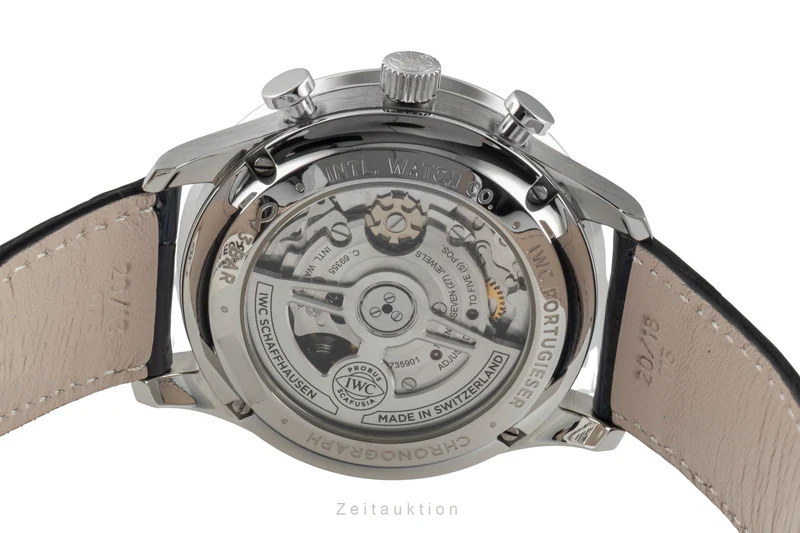 IWC Portugieser chronograph steel automatic men's watch IW371606 LP: 9100EUR [2603208]