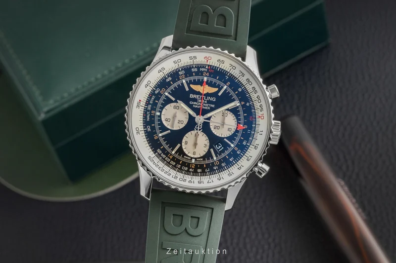 Breitling Navitimer GMT chronograph steel automatic men's watch AB0441 [2603547]