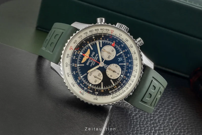 Breitling Navitimer GMT chronograph steel automatic men's watch AB0441 [2603547]