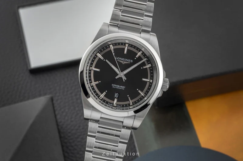 Longines Conquest steel automatic men's watch L3.830.4.52.6 LP: 2250EUR [2603798]