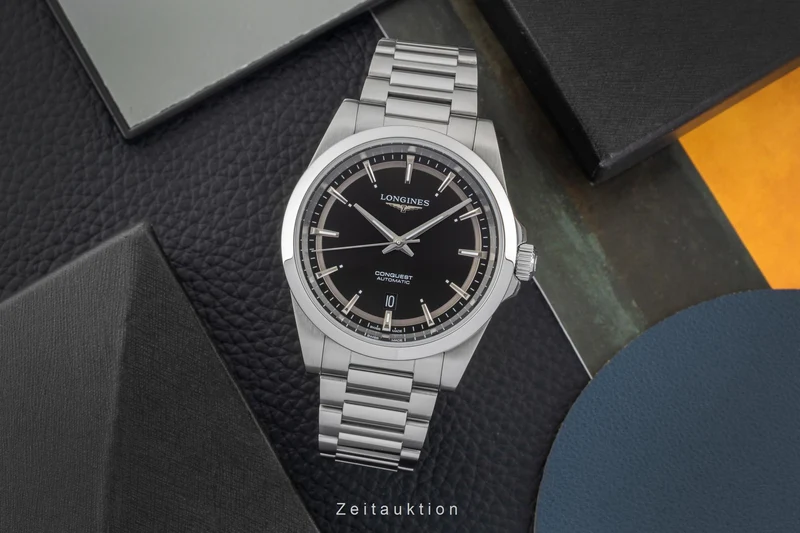 Longines Conquest steel automatic men's watch L3.830.4.52.6 LP: 2250EUR [2603798]