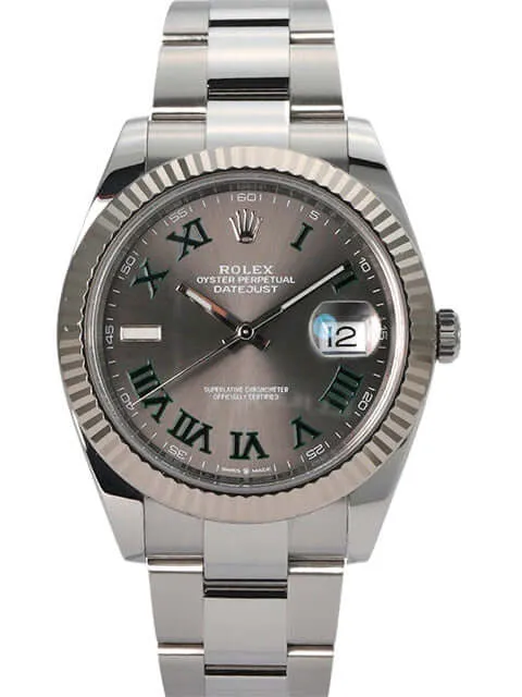 Rolex Datejust 41 Ref. 126334 Rhodium Römisch