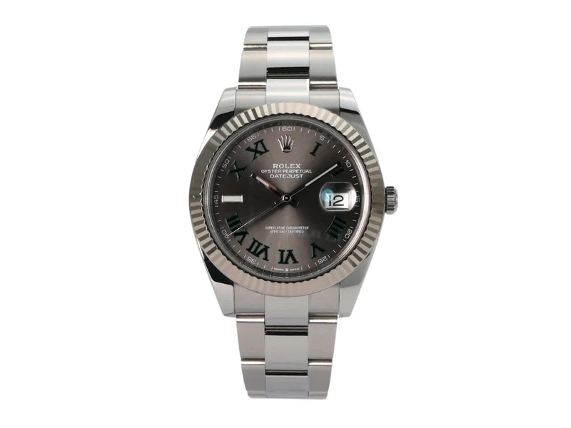 Rolex Datejust 41 Ref. 126334 Rhodium Römisch