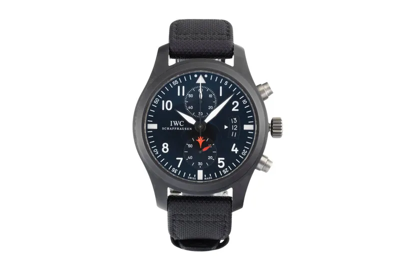 IWC Fliegerchronograph chronograph ceramic / titanium automatic men's watch IW388001 LP: 9900EUR [2601747]