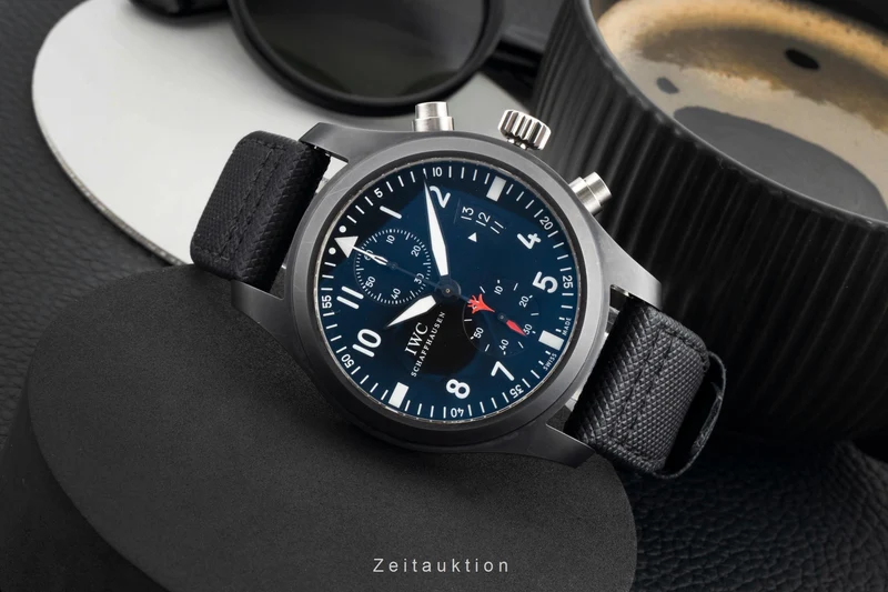 IWC Fliegerchronograph chronograph ceramic / titanium automatic men's watch IW388001 LP: 9900EUR [2601747]