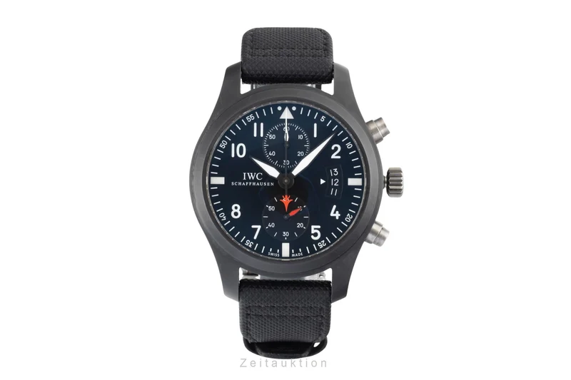 IWC Fliegerchronograph chronograph ceramic / titanium automatic men's watch IW388001 LP: 9900EUR [2601747]