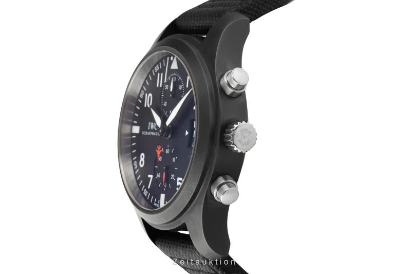 IWC Fliegerchronograph chronograph ceramic / titanium automatic men's watch IW388001 LP: 9900EUR [2601747]