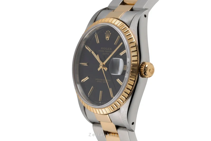 Rolex Date steel / gold automatic men's watch 15223 [2603930]
