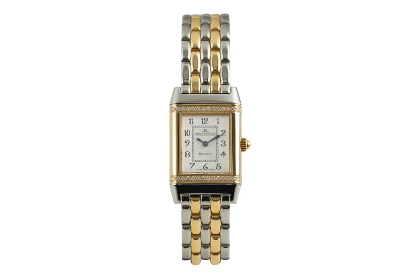 Jaeger LeCoultre Reverso steel / gold quartz women's watch Q2655120, 265.5.08 [2603483]
