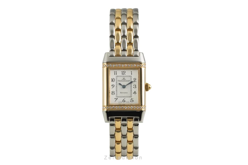 Jaeger LeCoultre Reverso steel / gold quartz women's watch Q2655120, 265.5.08 [2603483]