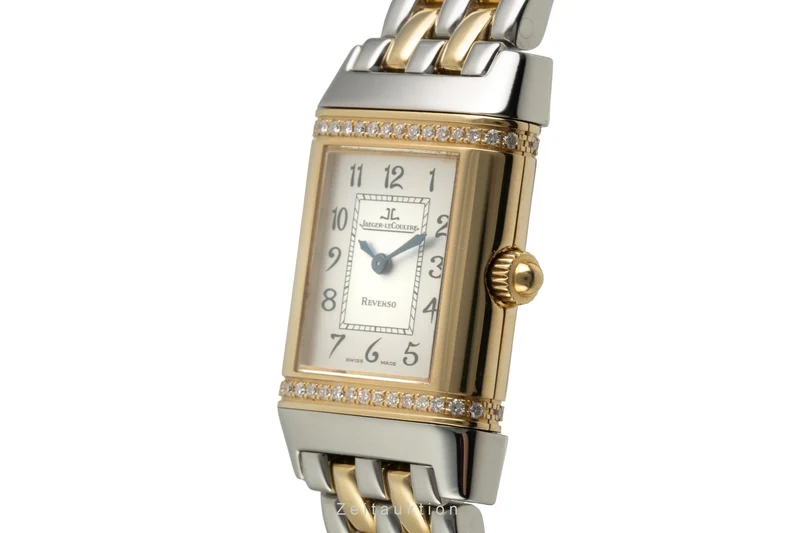 Jaeger LeCoultre Reverso steel / gold quartz women's watch Q2655120, 265.5.08 [2603483]